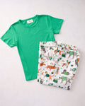 Lucky Paws - Long PJ Pants & Saturday Tee Bundle - Multi