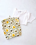 Sweet Bee - Ruffle Cropped Pants & Saturday Tee Bundle - Multi