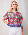 Palace Paisley - Carry On Cropped Top - Paprika