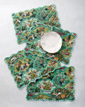 Rabbit Wonderland - Set Of 4 Placemats - Sage