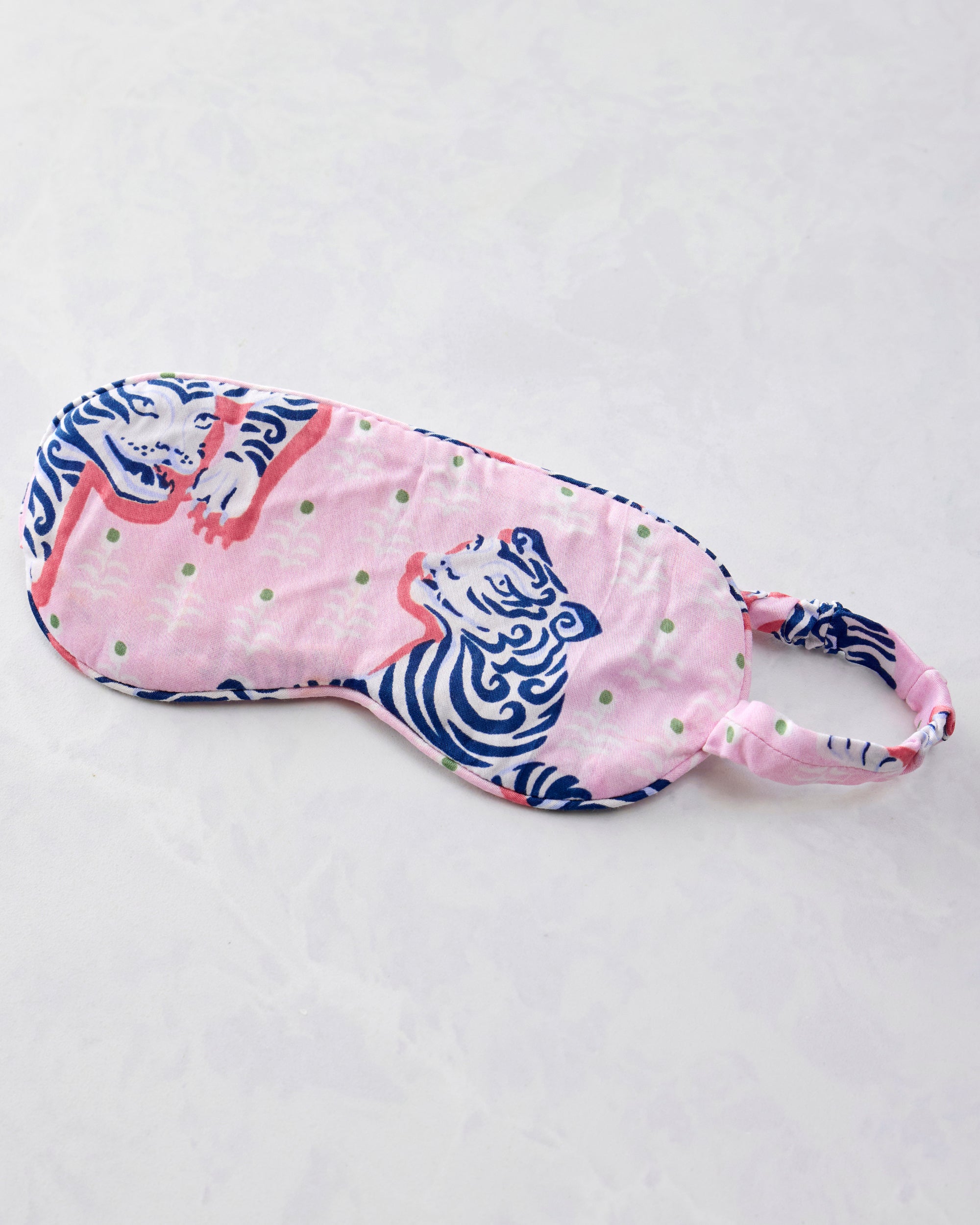 Tiger Queen - Eco Satin Eye Mask - Blush & Bashful