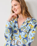 Champagne & Caviar - Long PJ Set - Pale Blue