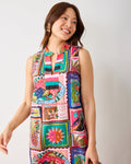 Colorful Coast - Ocean View Long Tunic Dress - Ink