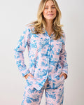 Mermaid Toile - Petite Long PJ Set - Blush