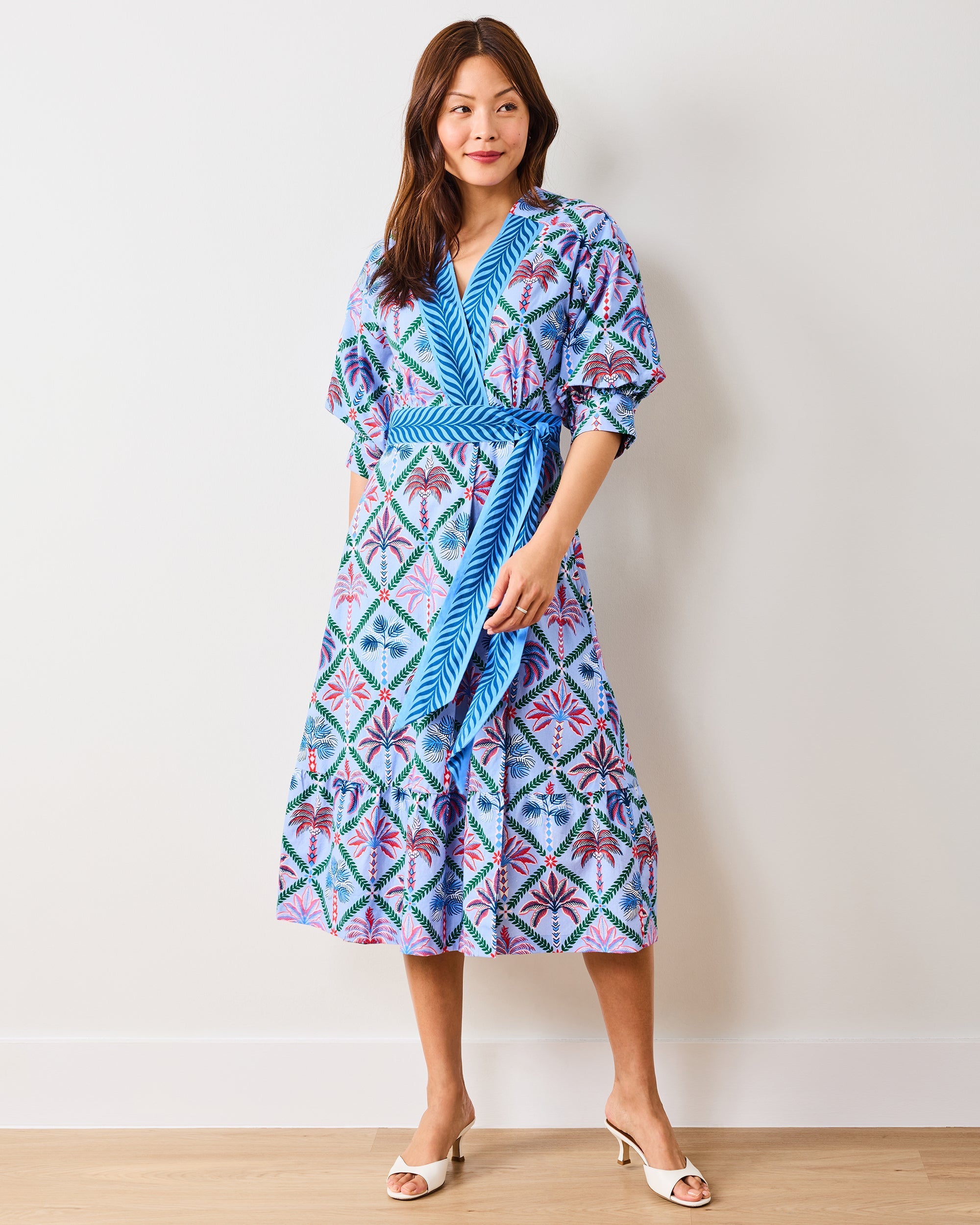 Palm Tree Paradise - Gabriela Dress - Lilac Escape
