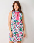 Tropical Fish - Ocean View Shift Dress - Cloud