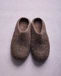 Earth Brown - Organic Merino Wool Slippers