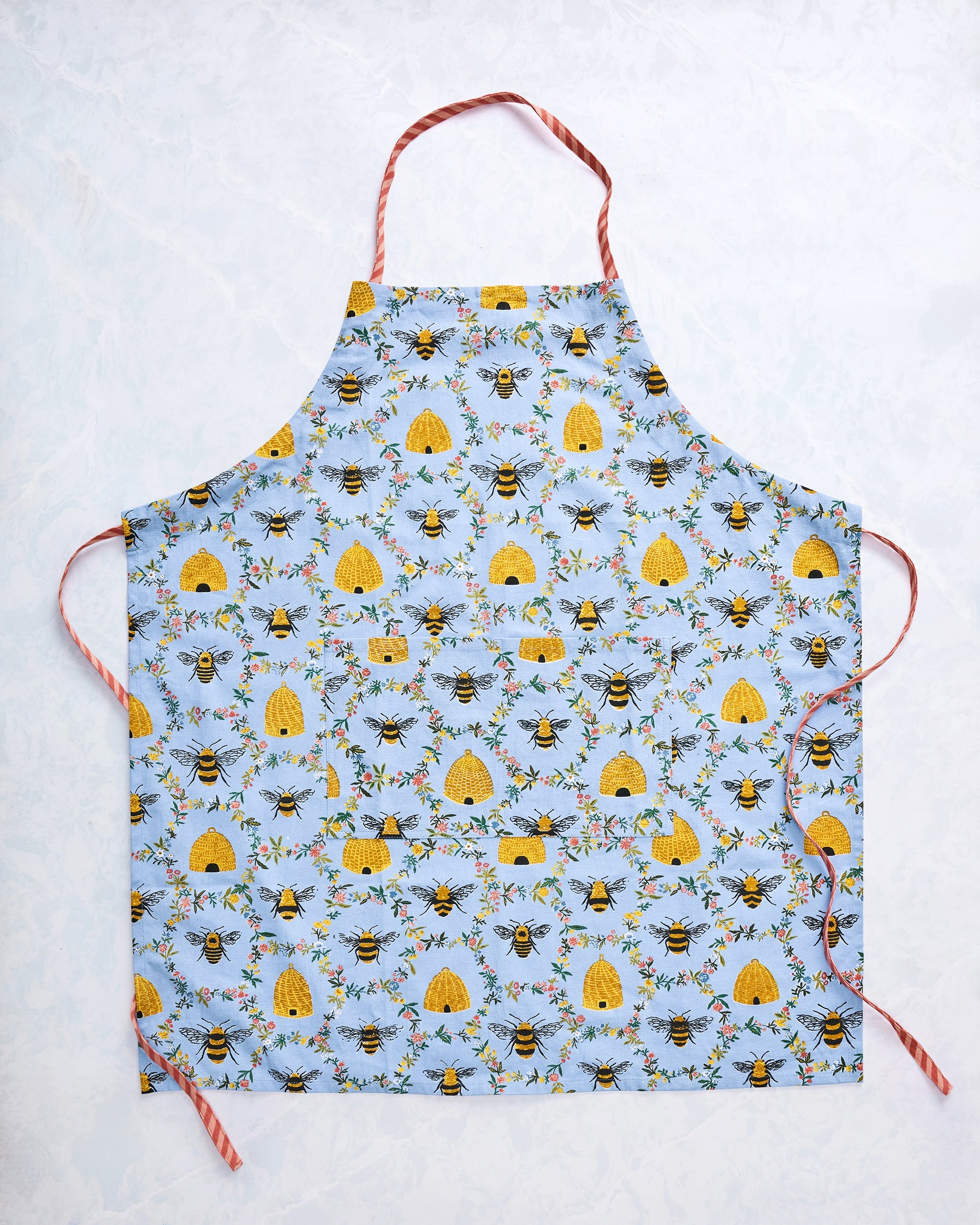 Sweet Bee - Apron - Soft Blue