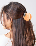 Orange Slice - Hand-Painted Claw Hair Clip- Jenny Lemons