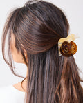 Tortoise Snail - Hand Painted Claw Hair Clip - Solar Eclipse