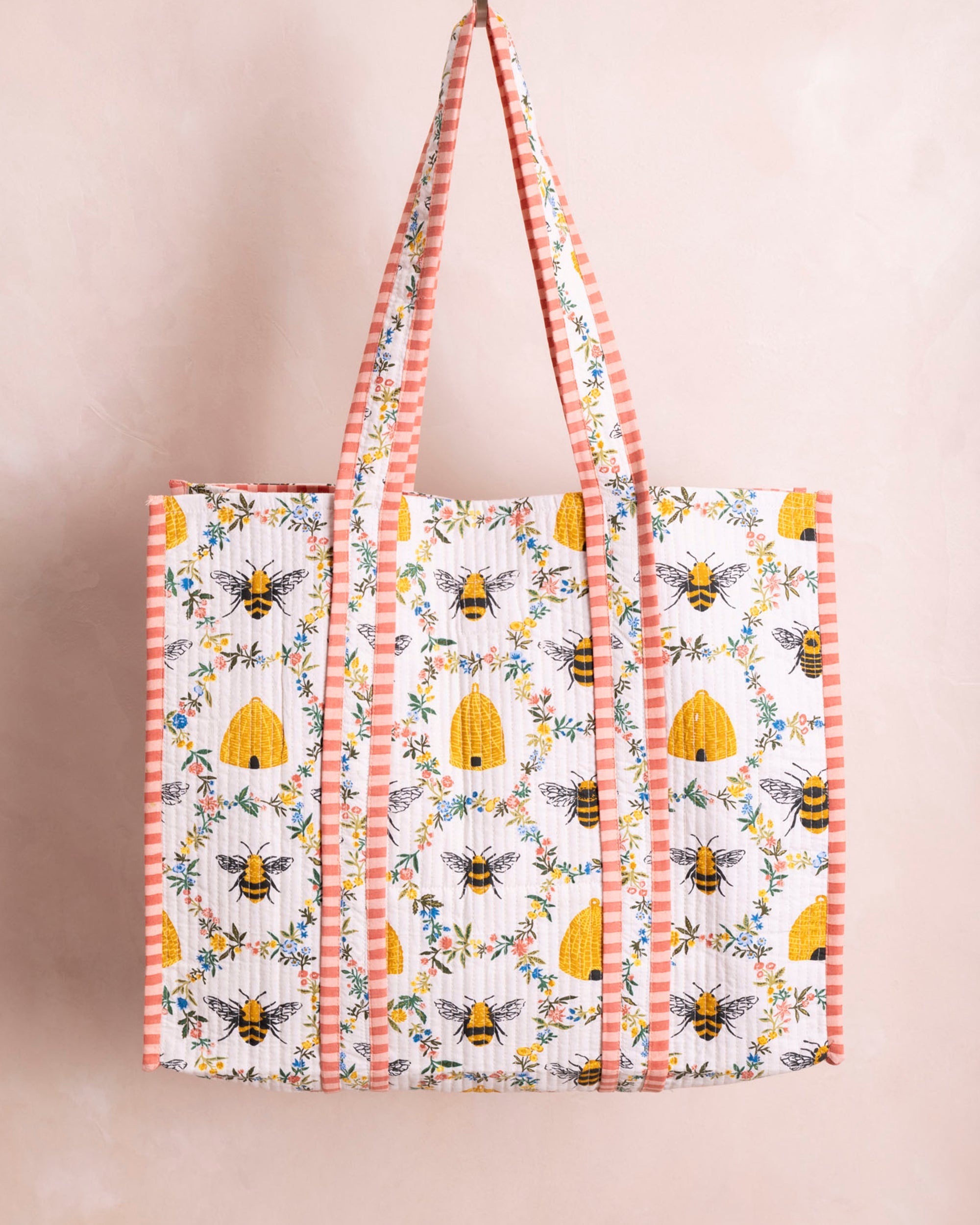 Sweet Bee - The Traveler Tote - Cream