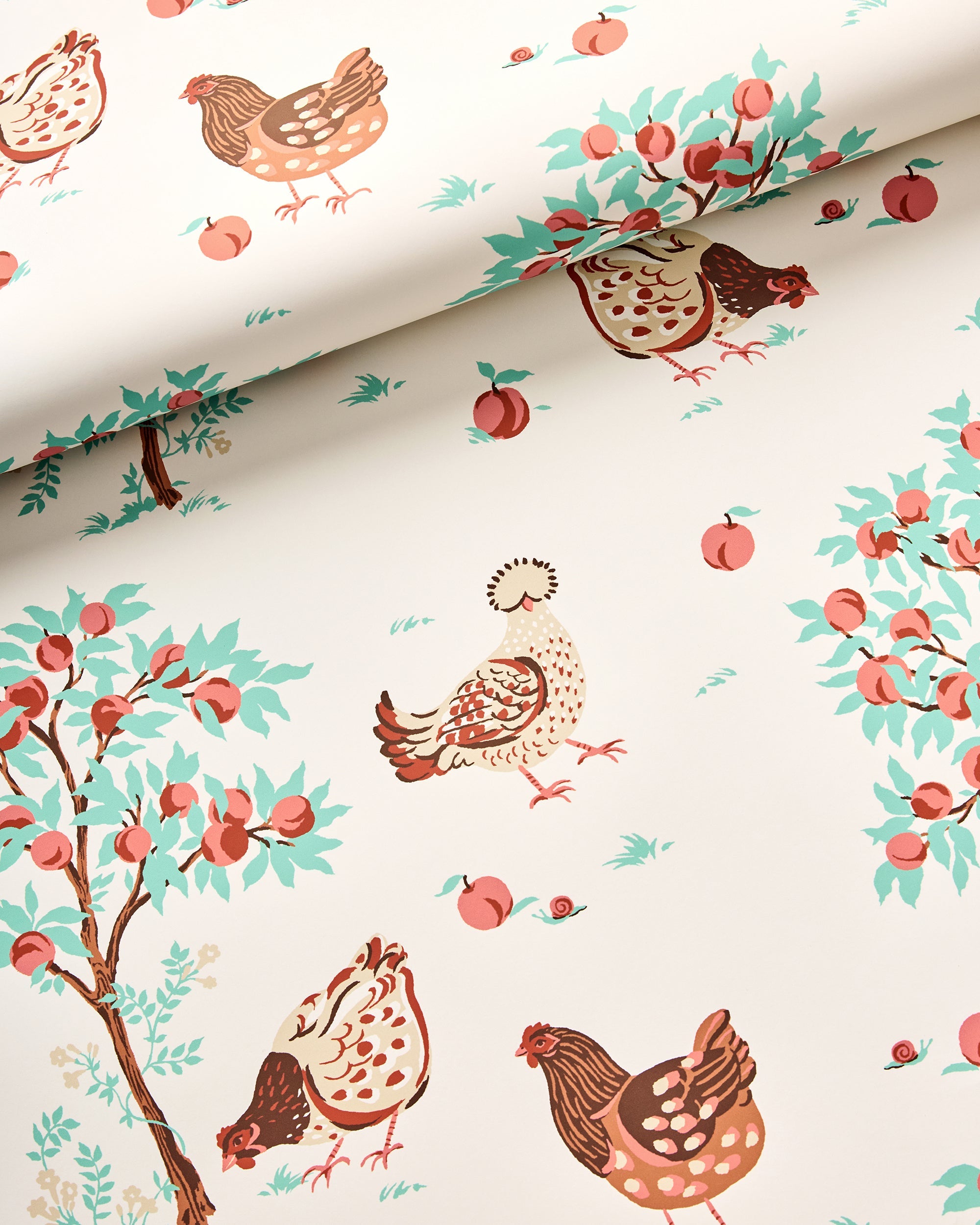 Hen House - Peel & Stick Wallpaper - Linen