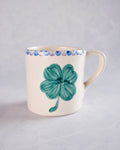 Green Combo - Hand Painted Ceramic Clover Mug - RicebyRice