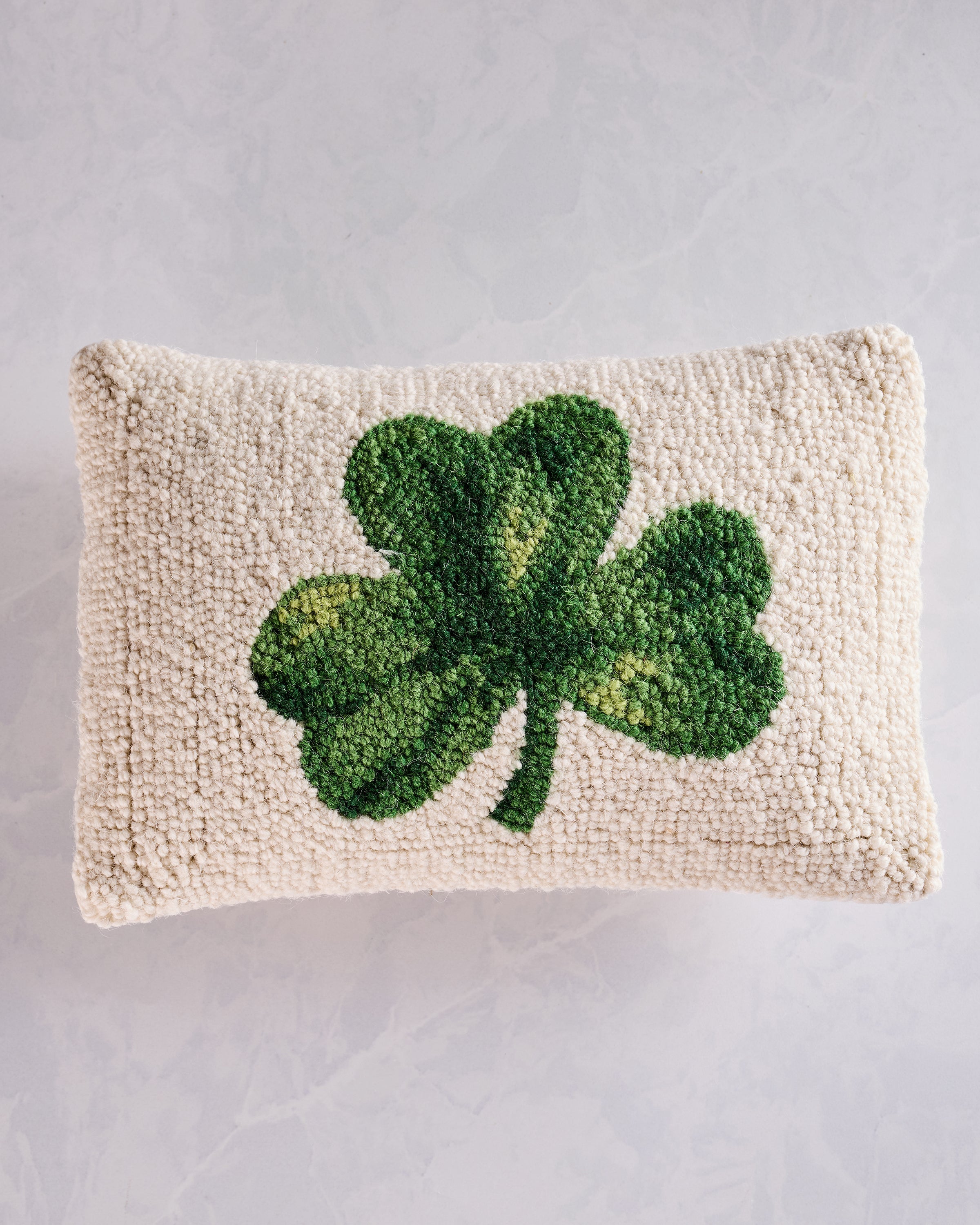 Green Combo - Shamrock Hook Pillow - Peking Handicraft