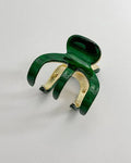 Green - Small Hair Claw  - LadyJuneAccessories