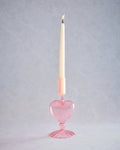 Pink - Heart Taper Holder - Abbott