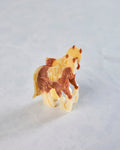 Brown Combo - Hand Painted Horse Claw Clip - Solar Eclipse