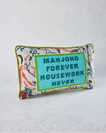 Multi - Mahjong Needlepoint Pillow - Furbish Studio