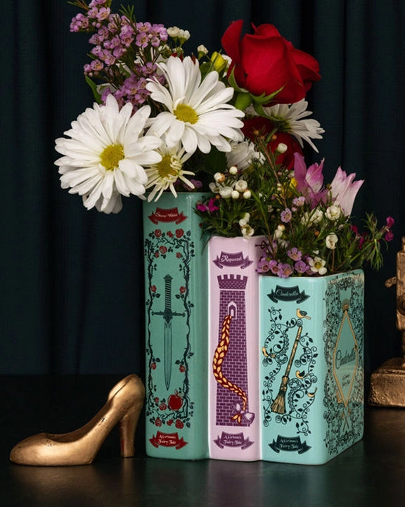Multi - Grimm's Fairy Tales Book Vase - Steel Mill and Co.