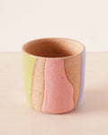 Pastel Combo - Striped Ceramic Planter  - Nightshift Ceramics