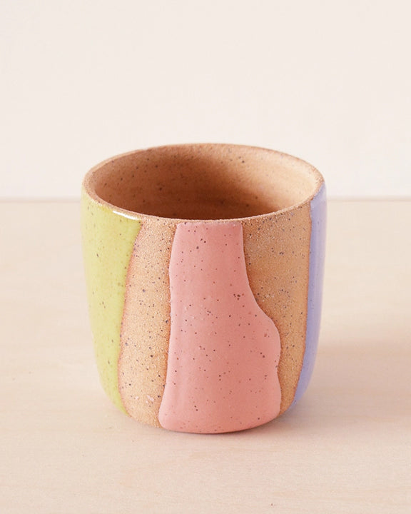 Pastel Combo - Striped Ceramic Planter  - Nightshift Ceramics