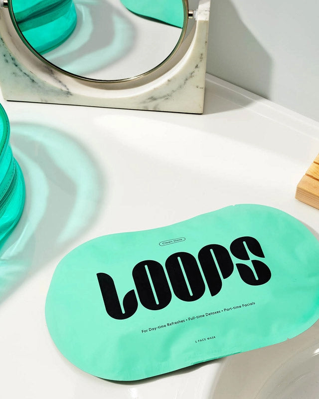 Teal - Loops Clean Slate Face Mask - Loops