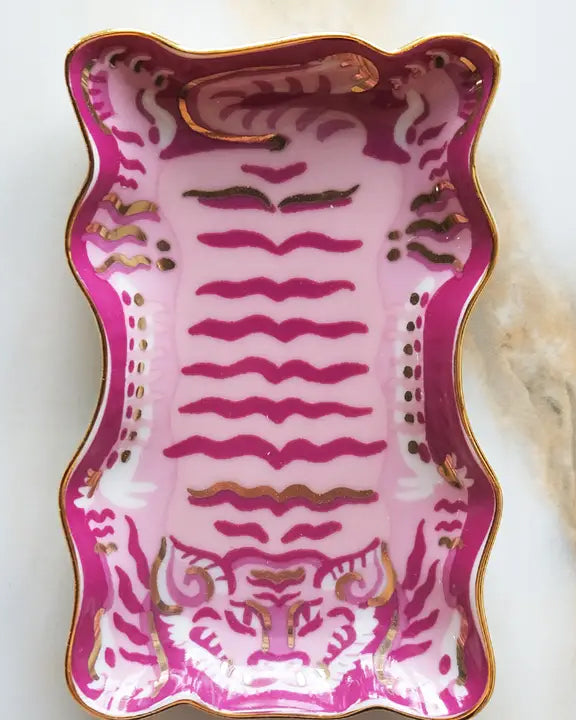 Tibetan Tiger - Porcelain Trinket Dish - Idlewild Co.