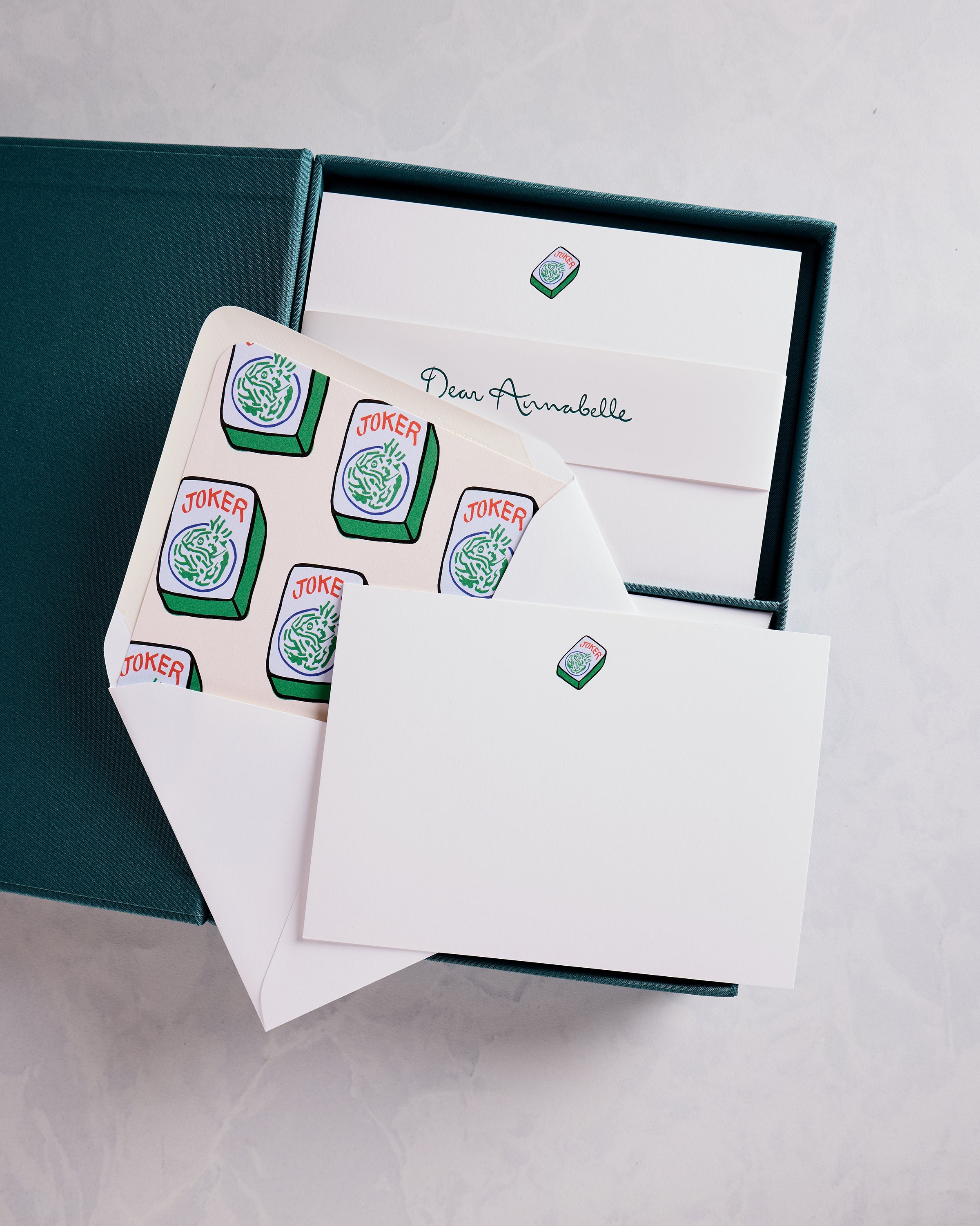 White - Pray for Jokers Notecard Set - Dear Annabelle