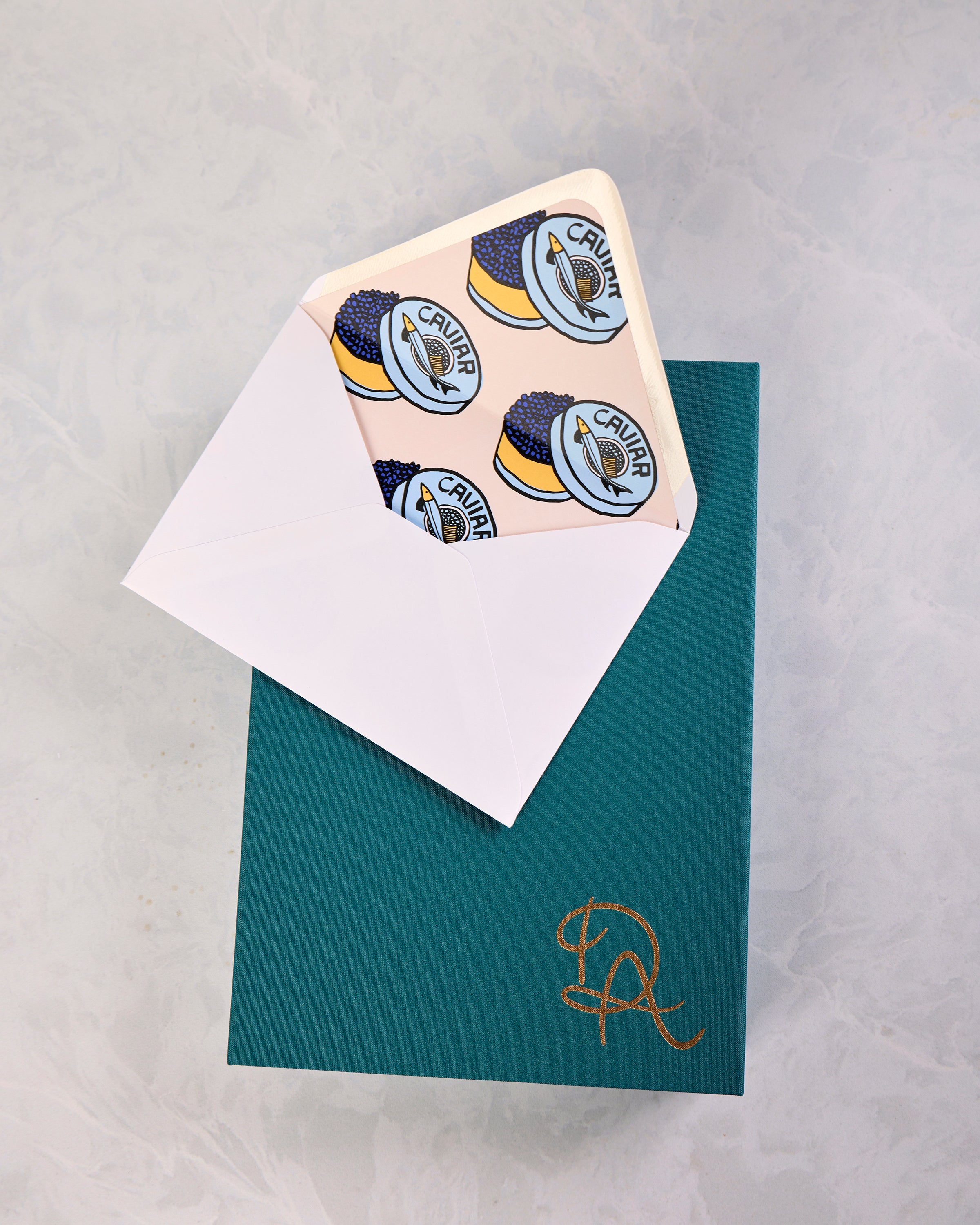 White - Caviar Dreams Notecard Set - Dear Annabelle