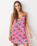 Ostrich Dance - Eco Satin Chic To Sleep Shortie - Fancy Pink