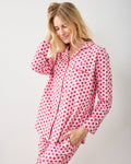 Mini Candy Hearts - Petite Long PJ Set - Pink Macaron
