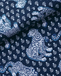 Tiger Queen - Peel & Stick Wallpaper - Navy