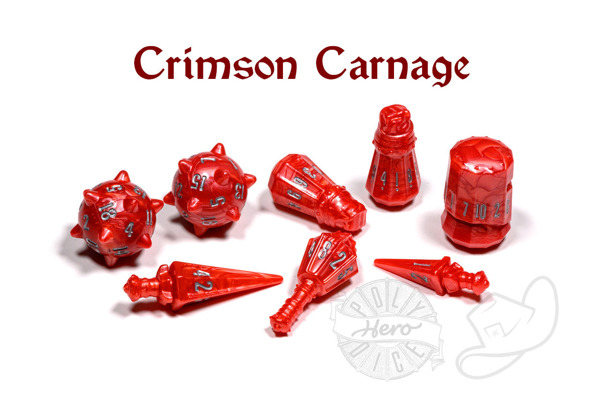 PolyHero Warrior 8 Dice Set