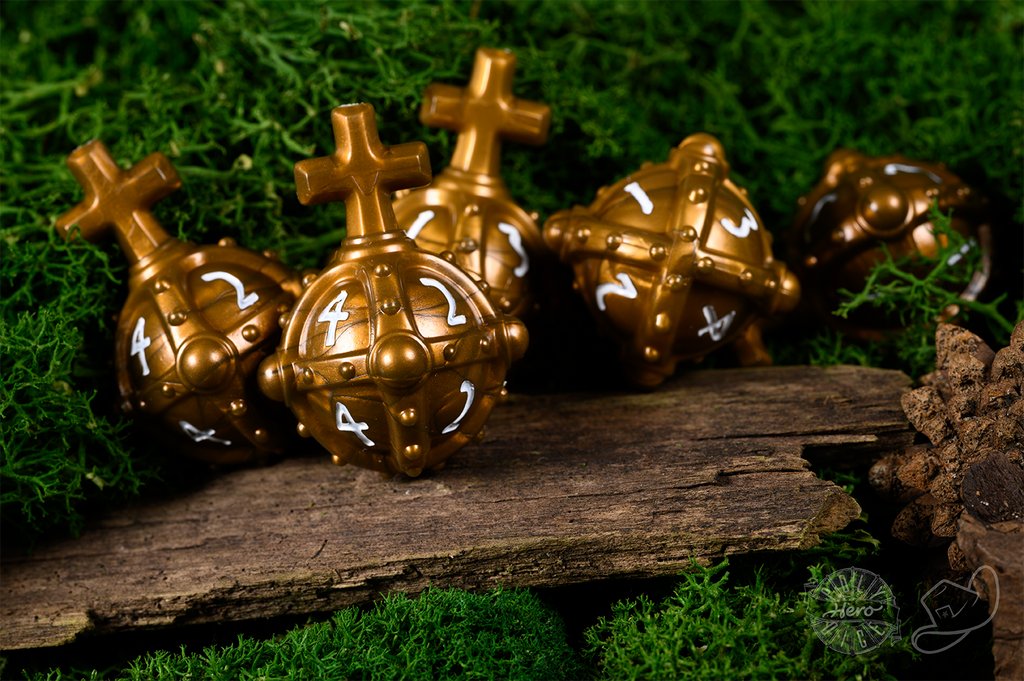 PolyHero Cleric 5d4 Hallowed Hand Grenades Merciful Gold