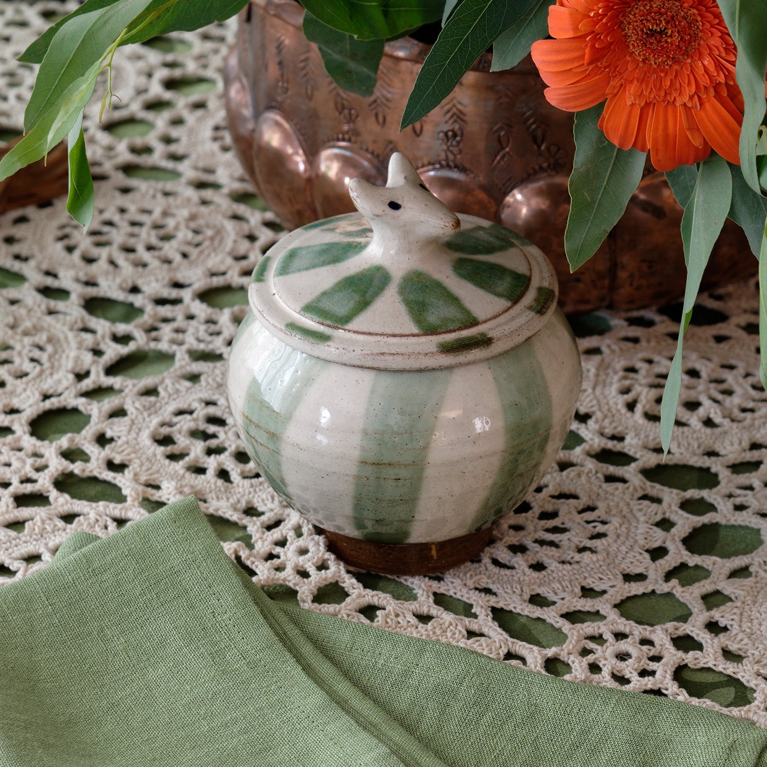 Green Circus Jar