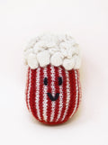 HAND KNIT POPCORN DOG TOY