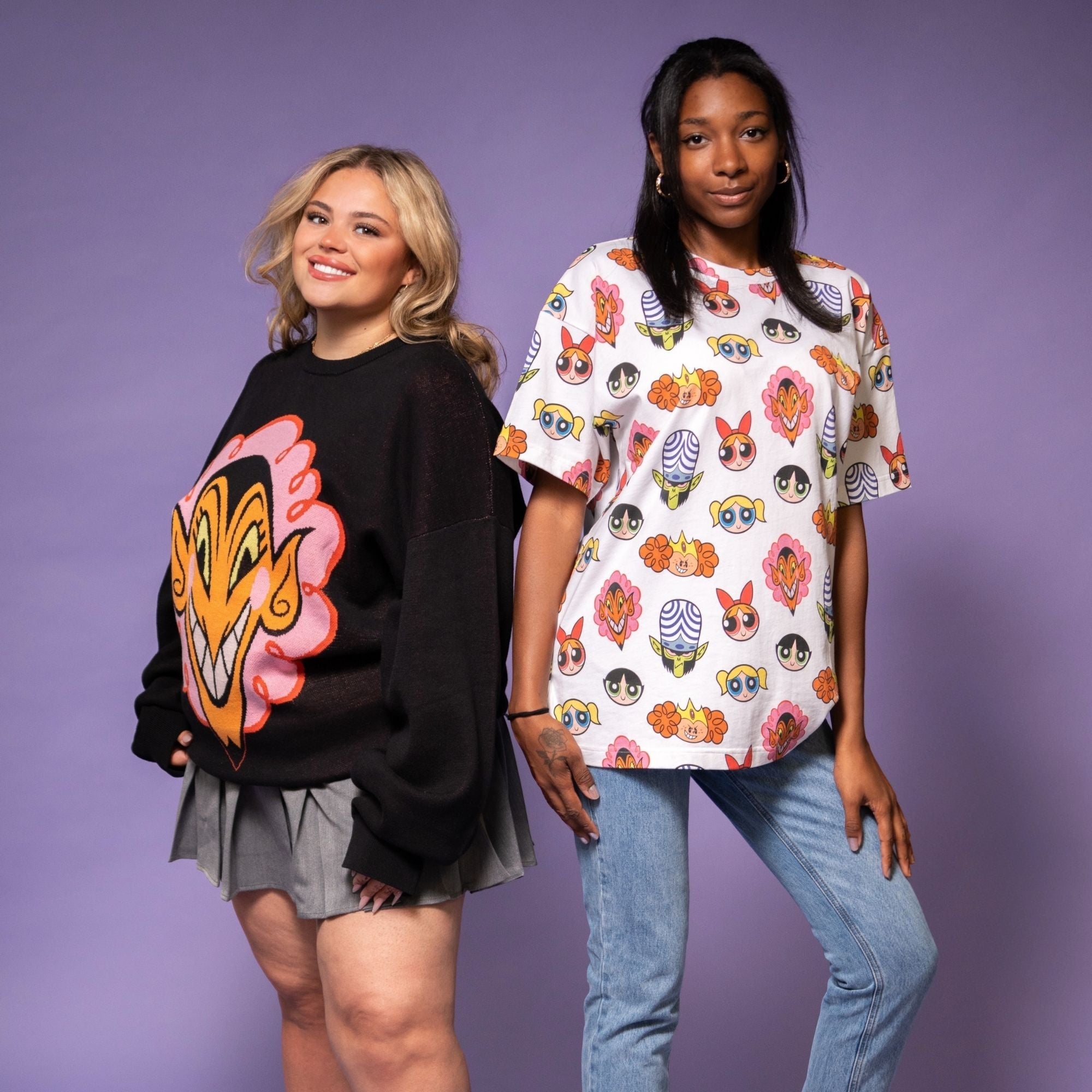 The Powerpuff Girls Toss Print AOP T-Shirt