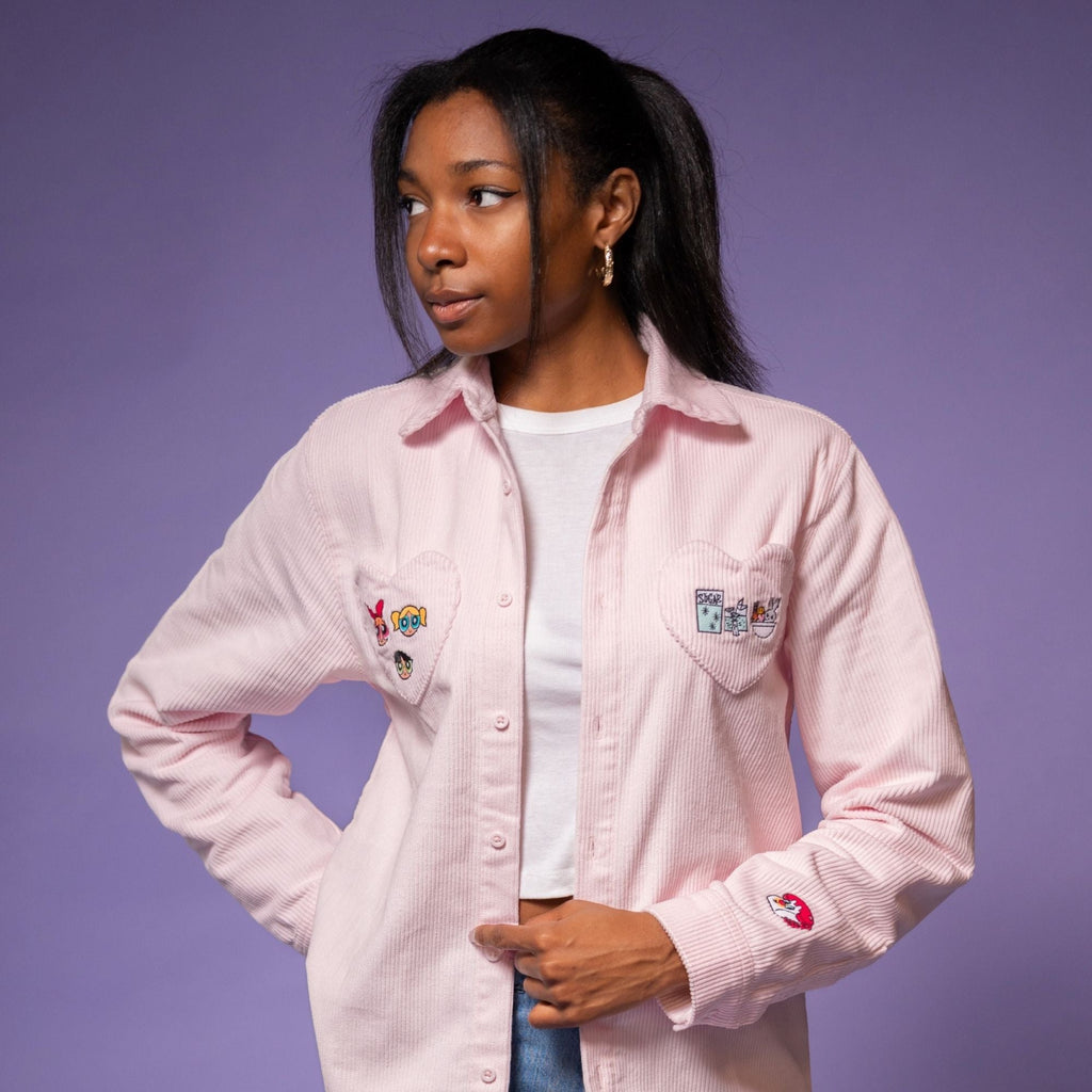 The Powerpuff Girls Corduroy Button Up Shirt