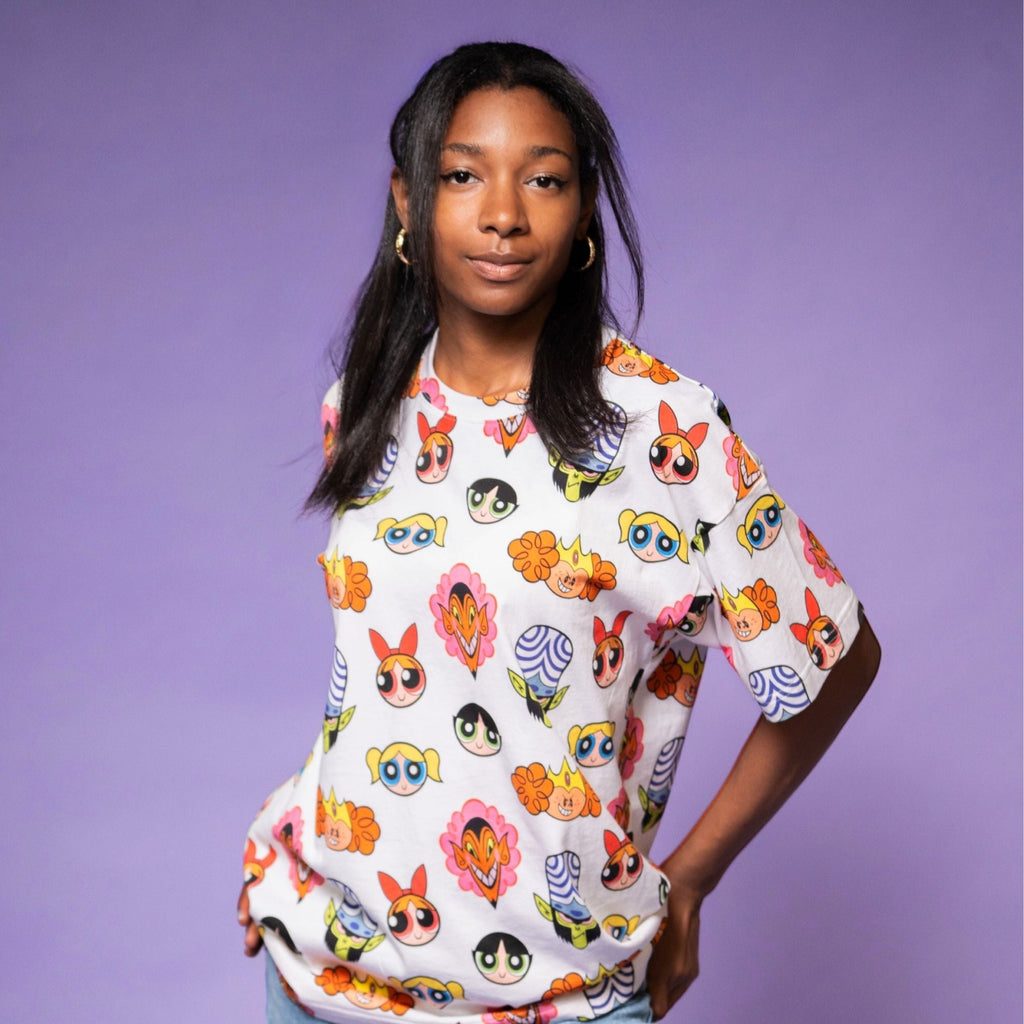 The Powerpuff Girls Toss Print AOP T-Shirt