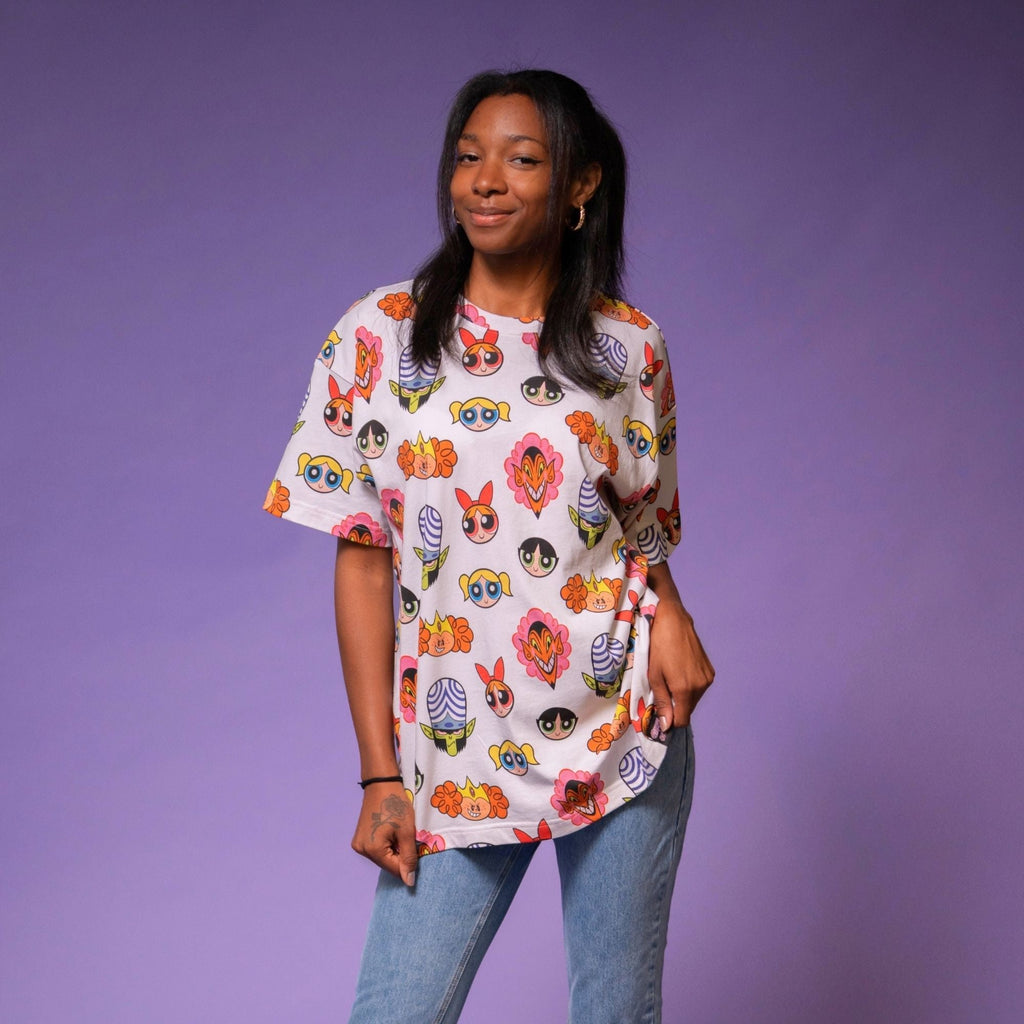 The Powerpuff Girls Toss Print AOP T-Shirt