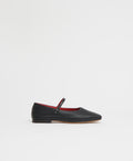 Square Toe Mary Jane - Black/Flamma