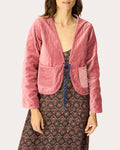 Saskia Reversible Quilted Velvet Crop Jacket