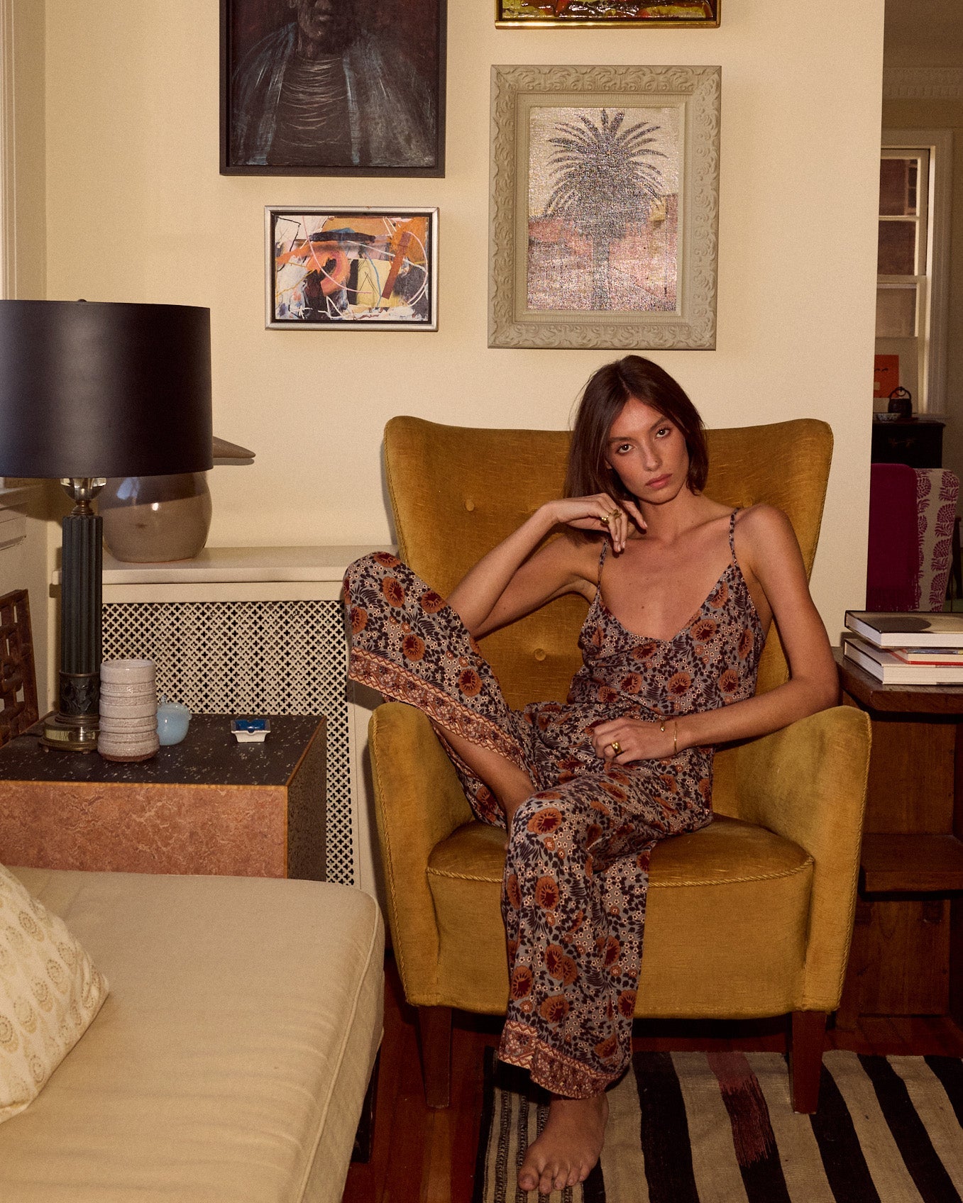 Lauren Floral Wide-Leg Pants