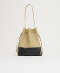 Drawstring Cabas - Khaki/Black