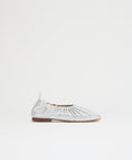 Ruched Ballerina - Crinkle Silver