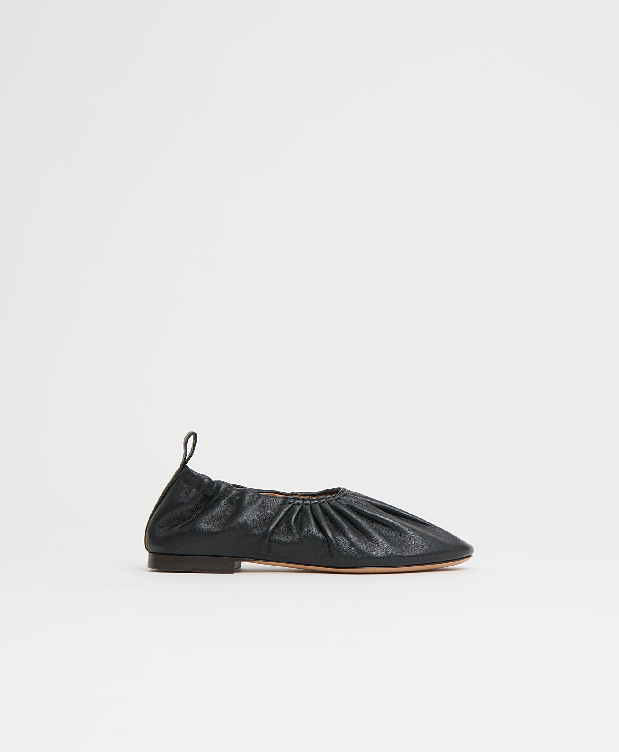 Ruched Ballerina - Black