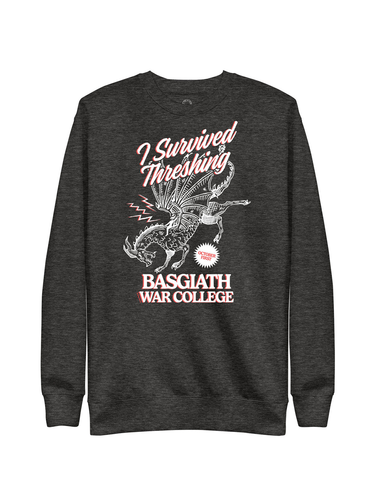 Fourth Wing: I Survived Threshing Unisex Sweatshirt (Print Shop)