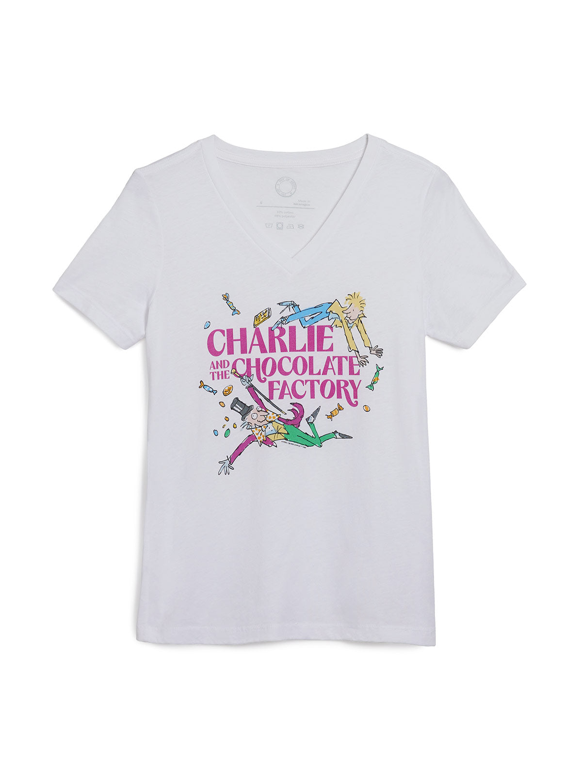 Charlie and the Chocolate Factory Women’s V-Neck T-Shirt (Print Shop)