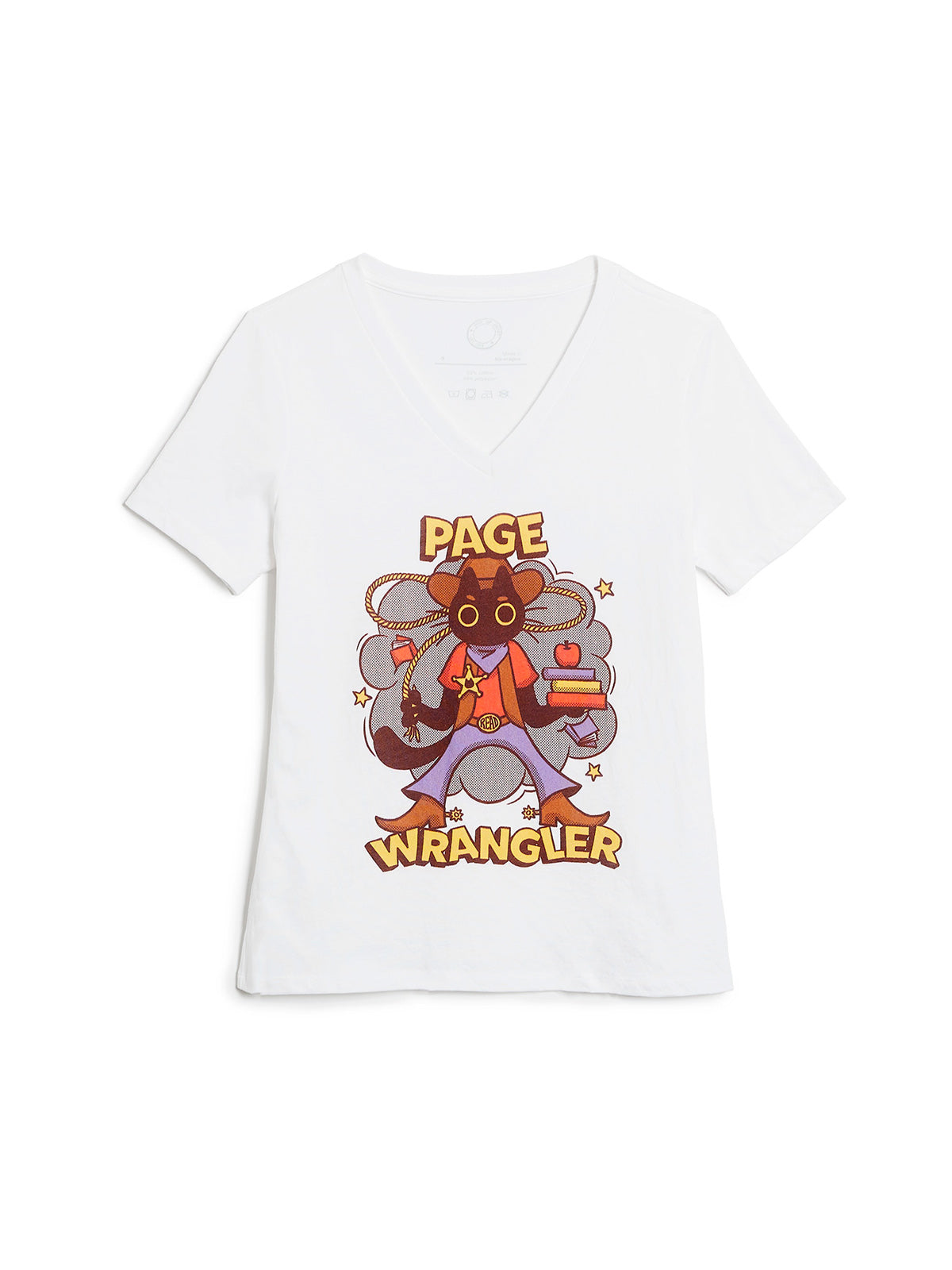 Page Wrangler Women's V-Neck T-Shirt (Print Shop)