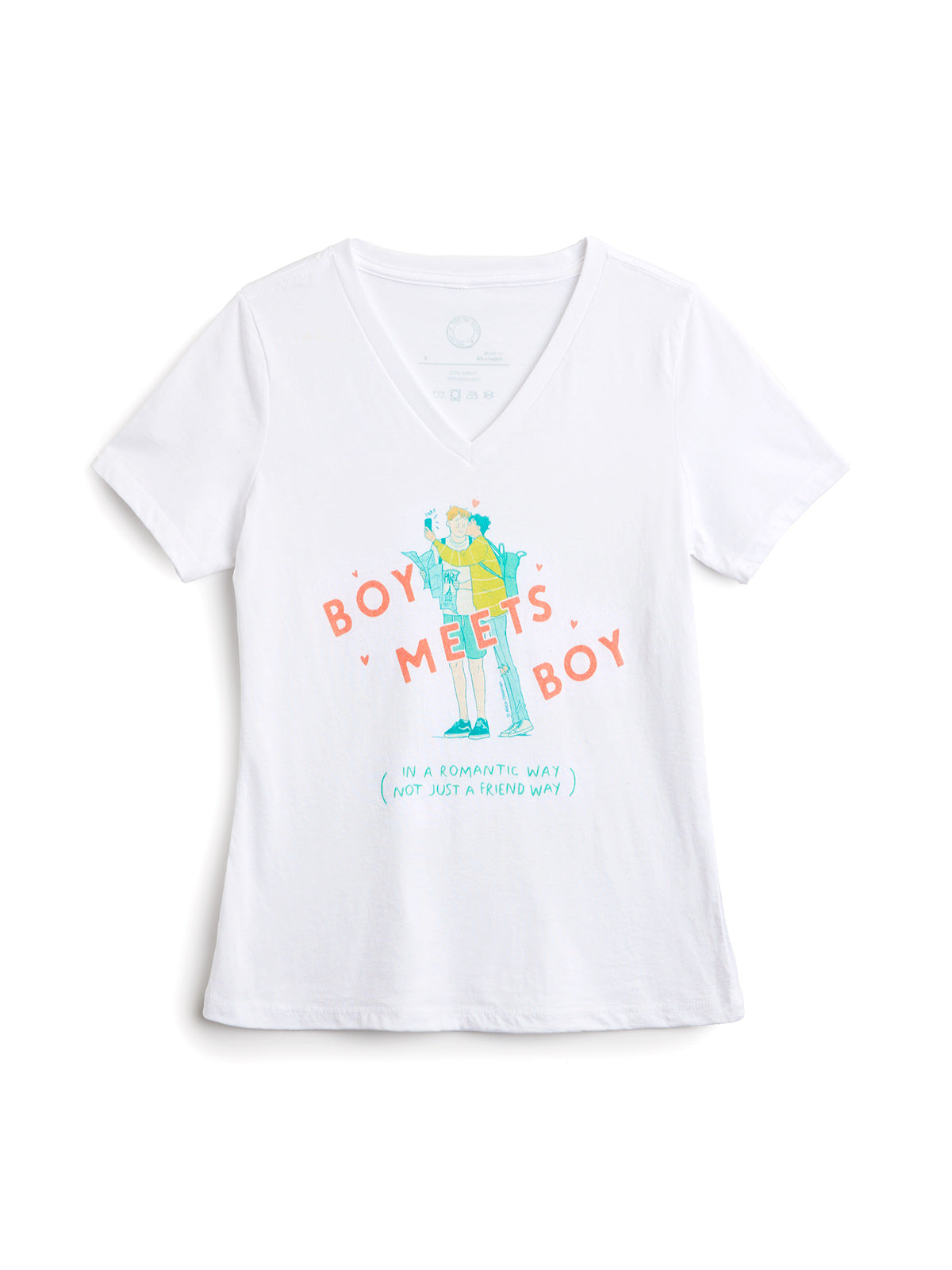 Heartstopper: Boy Meets Boy Women's V-Neck T-Shirt (Print Shop)